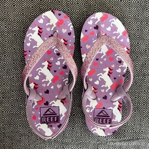 NWOT Reef toddler flip flops